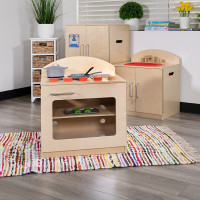 Flash Furniture MK-DP001-GG Children's Wooden Kitchen Stove for Commercial or Home Use - Safe, Kid Friendly Design